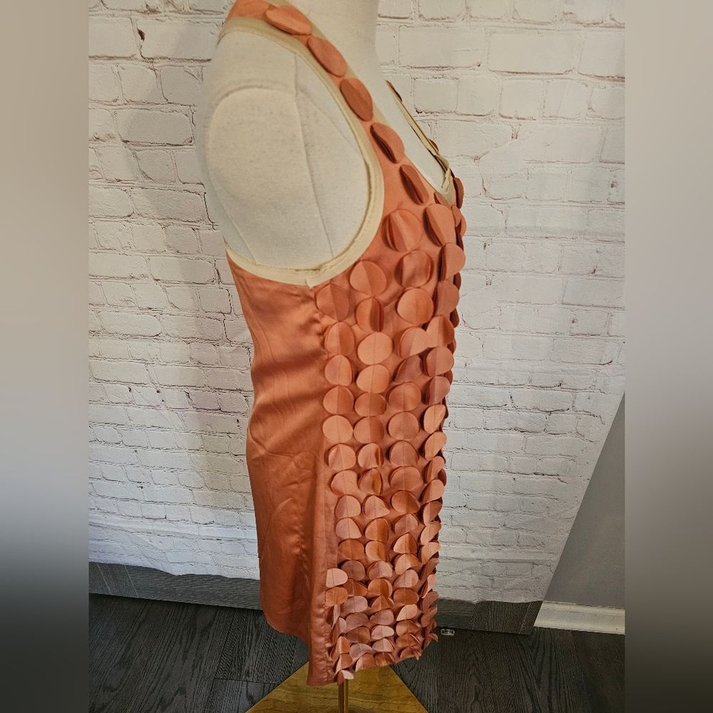 Ali Ro Laser-Cut Paillette Applique Racerback Dress | Pheasant | Size 0 | NWT - Picture 7 of 9